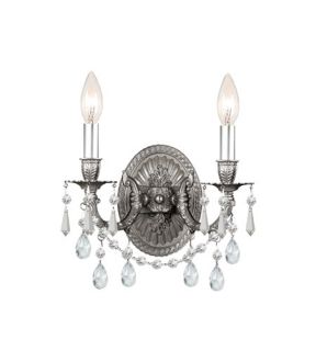 Gramercy 2 Light Wall Sconces in Pewter 5522 PW CL SAQ