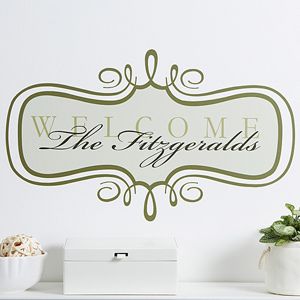 Personalized Wall Art Decals   Welcome