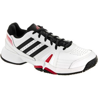 adidas Bercuda 3 adidas Mens Tennis Shoes White/Black/Light Scarlet