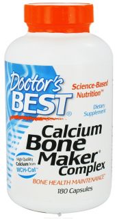 Doctors Best   Calcium Bone Maker Complex   180 Capsules