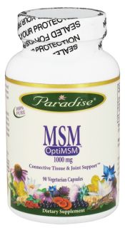 Paradise Herbs   OptiMSM 1000 mg.   90 Vegetarian Capsules