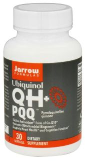 Jarrow Formulas   QH (Ubiquinol) + PQQ (Pyrroloquinoline Quinone)   30 Softgels