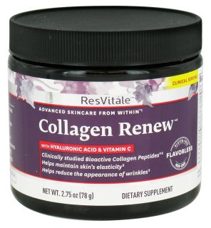 ResVitale   Collagen Renew with Hyaluronic Acid & Vitamin C   2.75 oz.