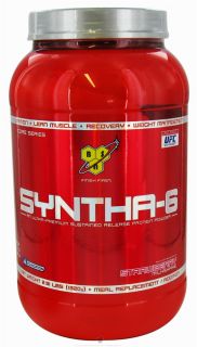 BSN   Syntha 6 Sustained Release Protein Powder Strawberry Milkshake   2.91 lbs.