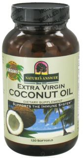 Natures Answer   Extra Virgin Coconut Oil   120 Softgels