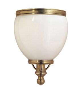 Chart House 1 Light Wall Sconces in Antique Brass CHD4132AB