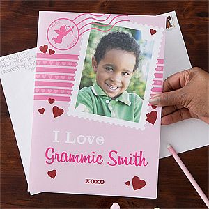 Personalized Valentines Day Cards   One Photo   Jumbo Valentine