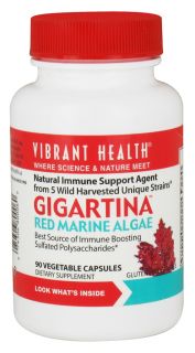 Vibrant Health   Gigartina Red Marine Algae   90 Vegetarian Capsules