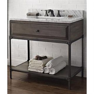 Fairmont Designs 36 Toledo Open Shelf Vanity   Driftwood Gray