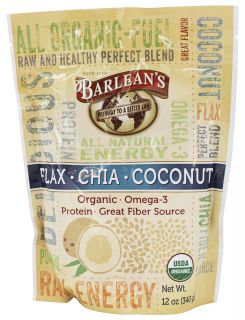 Barleans   Raw Energy Flax Chia Coconut Perfect Blend   12 oz.