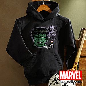 Personalized Marvel Superhero Portrait Kids Sweatshirt