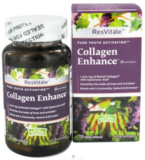 ResVitale   Collagen Enhance 1000 mg.   120 Vegetarian Capsules