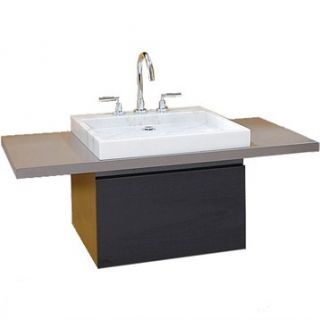 PERFECTA Custom Single Wall Mounted Bathroom Vanity CaesarStone(TM) Countertop  