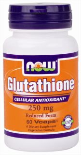 NOW Foods   Glutathione 250 mg.   60 Capsules