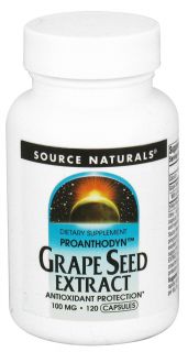 Source Naturals   Grape Seed Extract Proanthodyn 100 mg.   120 Capsules