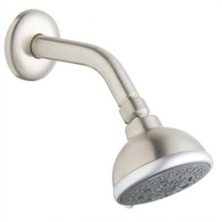 Grohe Tempesta Shower Head Arm & Flange   Infinity Brushed Nickel