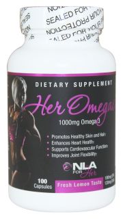 NLA for Her   Her Omegas Complete Womens Omega 3 1000 mg.   100 Capsules