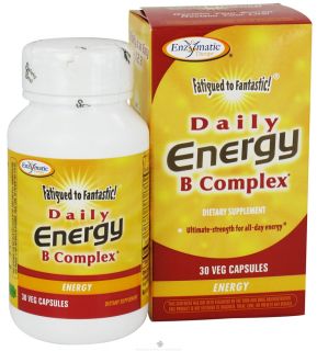 Enzymatic Therapy   Fatigued To Fantastic Daily Energy B Complex   30 Vegetarian Capsules