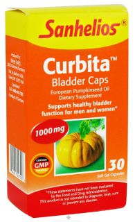Sanhelios   Curbita Bladder Caps 1000 mg.   30 Softgels