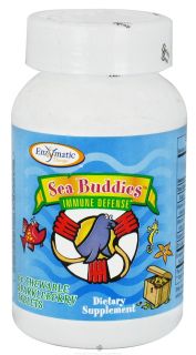 Enzymatic Therapy   Sea Buddies Immune Defense   60 Chewable Tablets