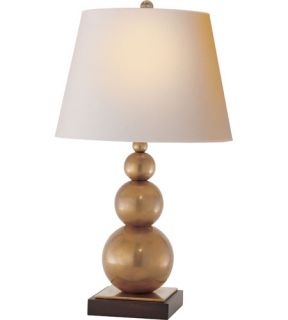 E.F. Chapman Stacked 1 Light Table Lamps in Hand Rubbed Antique Brass SL3805HAB NP