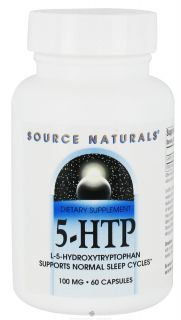 Source Naturals   5 HTP L 5 Hydroxytryptophan 100 mg.   60 Capsules
