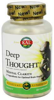 Kal   Clinical Lifestyles Deep Thought Mental Clarity   60 Tablets