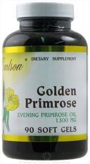 Carlson Labs   Golden Primrose Evening Primrose Oil 1300 mg.   90 Softgels