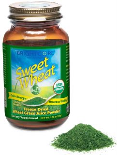 Brightcore Nutrition   Sweet Wheat Organic Wheat Grass Juice Powder   30 Grams