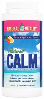 Natural Vitality   Natural Calm Anti Stress Drink Raspberry Lemon Flavor   16 oz.