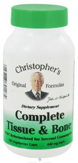 Dr. Christophers Original Formulas   Complete Tissue and Bone Formula 440 mg.   100 Vegetarian Capsules