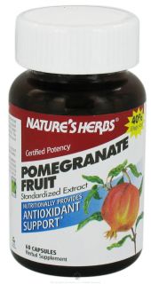 Natures Herbs   Pomegranate Fruit Extract   60 Capsules