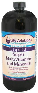 Life Solutions   Super Multi Vitamins and Minerals Liquid   32 oz.