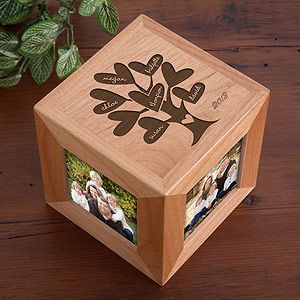 Personalized Photo Cubes   Family Tree