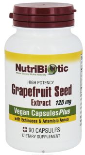 Nutribiotic   High Potency Grapefruit Seed Extract (GSE) 125 mg.   90 Capsules