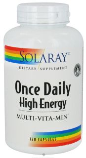 Solaray   Once Daily High Energy Multi Vita Min   120 Capsules