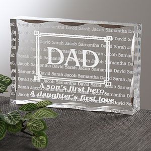 Personalized Gifts for Dad   First Hero, First Love Keepsake
