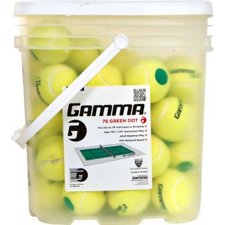 Gamma 78 Green Dot 48 Ball Bucket Gamma Tennis Balls