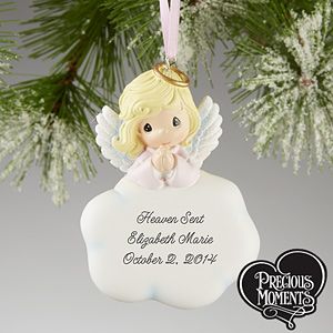 Personalized Angel Christmas Ornaments   Girl   Precious Moments