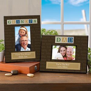 Personalized Picture Frames for Mem   Fathers, Grandfathers, Uncles