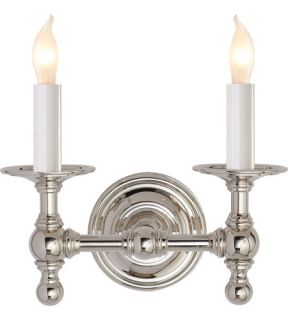 E.F. Chapman Classic 2 Light Wall Sconces in Polished Nickel SL2816PN