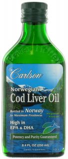 Carlson Labs   Norwegian Cod Liver Oil Regular Flavor   8.4 oz.