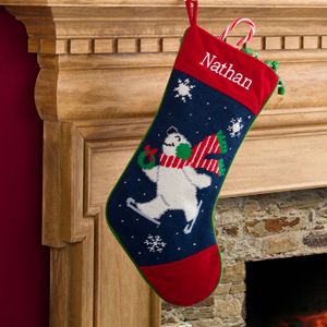 Personalized Christmas Stockings   Polar Bear