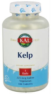 Kal   Kelp With 225 mcg. Iodine   500 Tablets