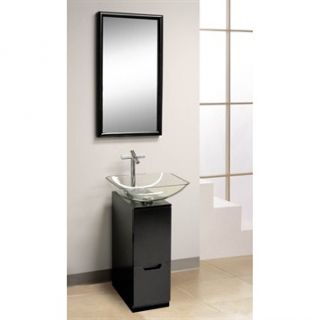 Bath Authority DreamLine Modern 10 Bathroom Vanity   Black