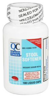 Quality Choice   Stool Softener   100 Liquid Capsules