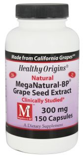Healthy Origins   MegaNatural BP Grape Seed Extract 300 mg.   150 Capsules
