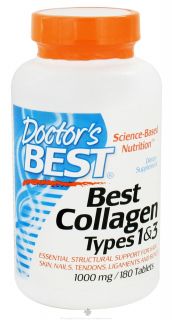 Doctors Best   Best Collagen Types 1 & 3 1000 mg.   180 Tablets