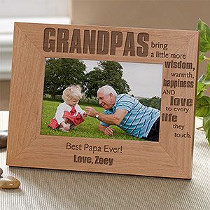 Personalized 4x6 Grandpa Picture Frames   Wonderful Grandpa