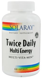 Solaray   Twice Daily Multi Energy Multi Vita Min   120 Capsules